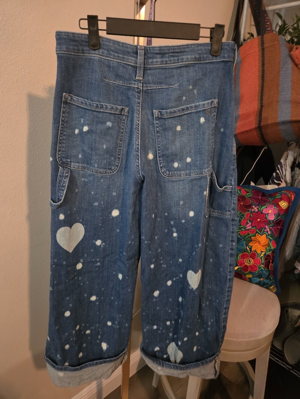 Pilcro By Anthropologie The Kayden Barrel Carpenter Jeans EUC - Picture 9 of 9